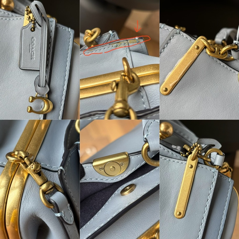COACH Kisslock Dreamer 21 Bag Baby Blue - Picture 8 of 15